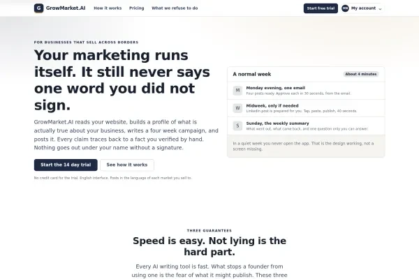 GrowMarket.AI screenshot 1