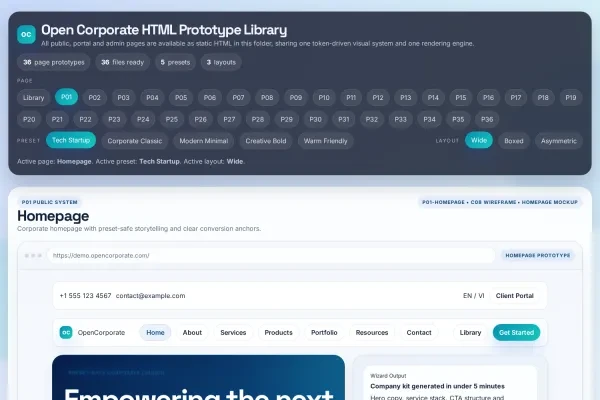 OpenCorporate screenshot 1