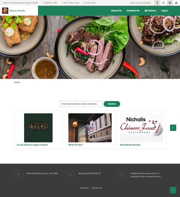 Menu Nerds: Screenshot 1