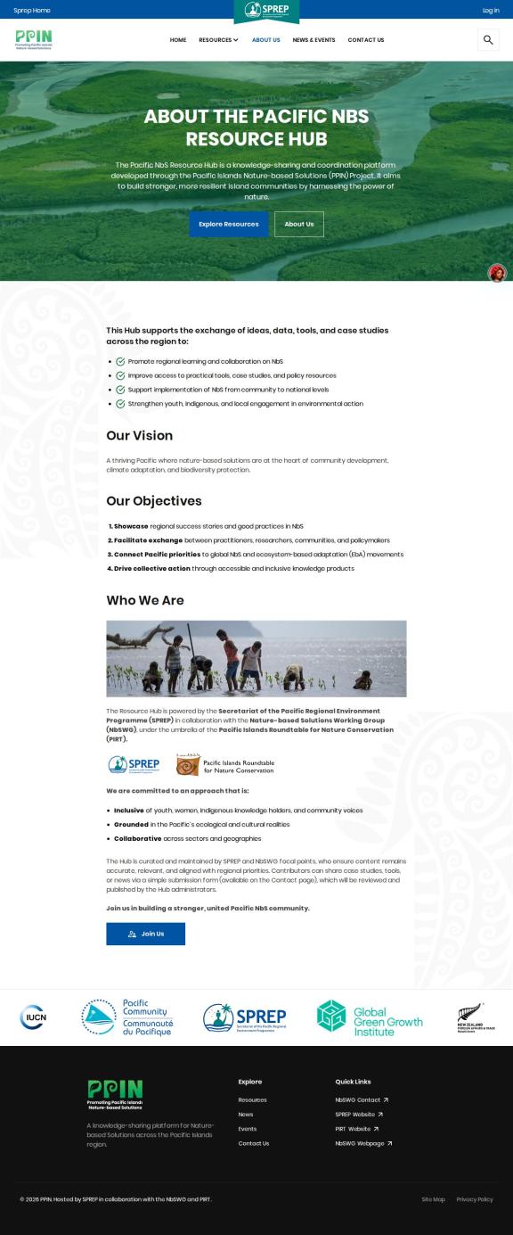 Pacific NbS Resource Hub: Screenshot 3