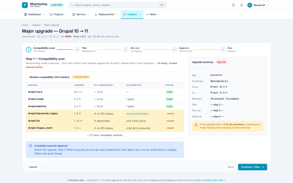MineHosting: Major upgrade