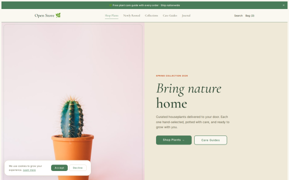 OpenStore: "Plant botanical" theme